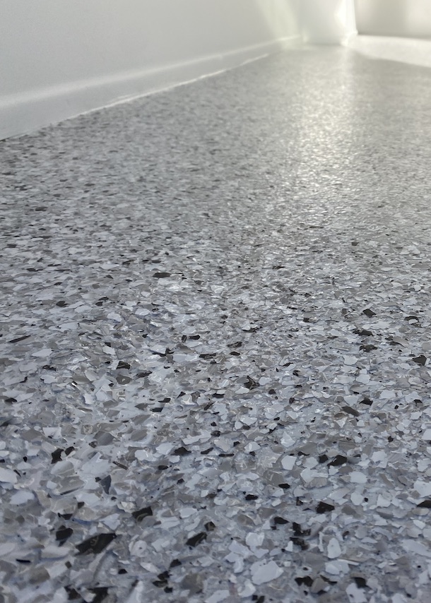 garage floor epoxy richmond marble large finish